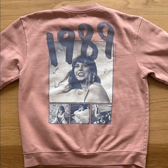 Taylor Swift Cozy Pink Crewneck Sweater - Picture 2 of 3